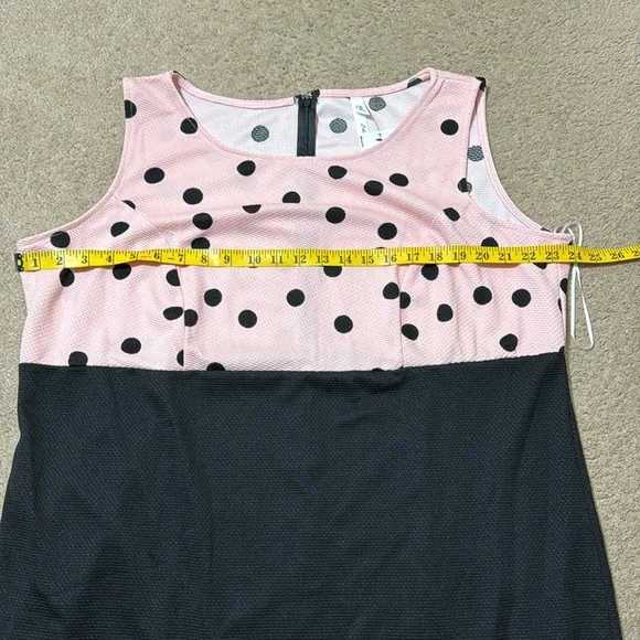 NWT Pink Polka Dot Dress Size: 18W - Picture 4 of 7